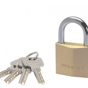 Master Lock 2940EURD Cadenas à Clé Extra Fin en Laiton, Doré, 6,2 x 4 x 1,6 cm