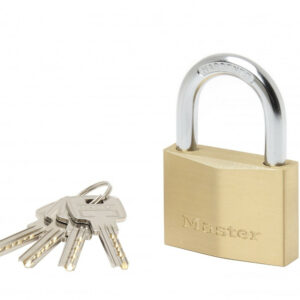 Master Lock 2960EURD Cadenas à Clé Extra Fin en Laiton, Doré, 8,8 x 6 x 2,1 cm
