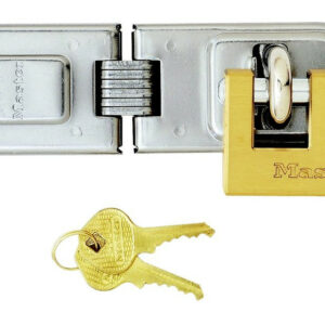 Porte-cadenas avec cadenas en acier cémenté, MASTER LOCK, 160 mm