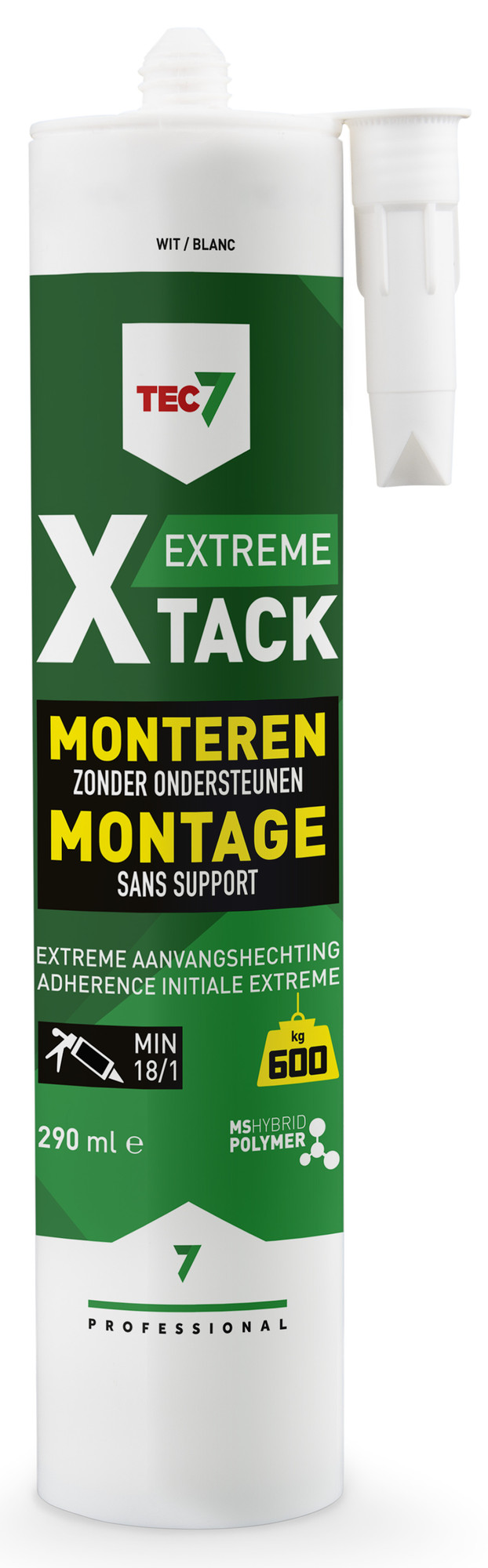 Mastic colle X-TACK blanc 290 ml TEC7 534525227