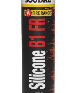 Mastic Fire Silicone B1 FR gris 300 ml SOUDAL 147412
