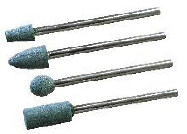2 meules carbure silicium cylindriques Ø 6 x 13 mm