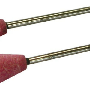2 meules oxyde d'alumine conique inversée Ø 10 mm