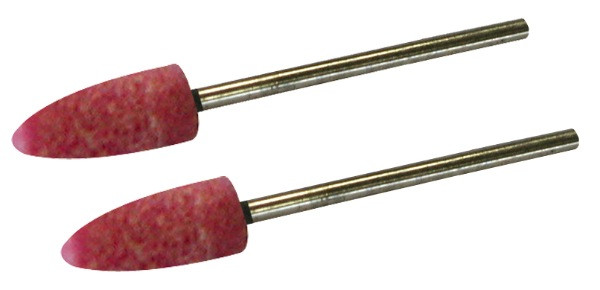 2 meules oxyde d'alumine ogive Ø 10 mm