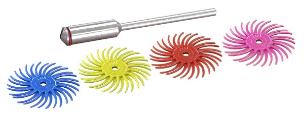 4 brossettes nylon assorties Ø 19 mm pour bijouterie
