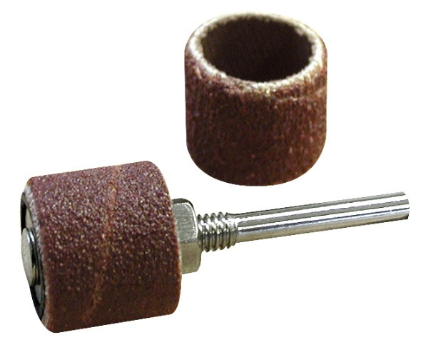 6 tambours abrasifs Ø 15 mm + support