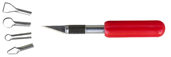 Jeu de 4 gouges à bois de précision