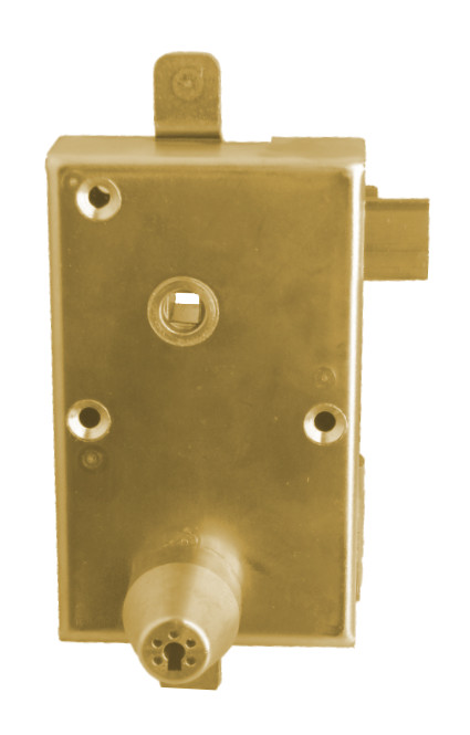 Mécanisme IZIS 572 A2P* HB3 vertical fouillot or droite ISEO 9704VFIZ01.5