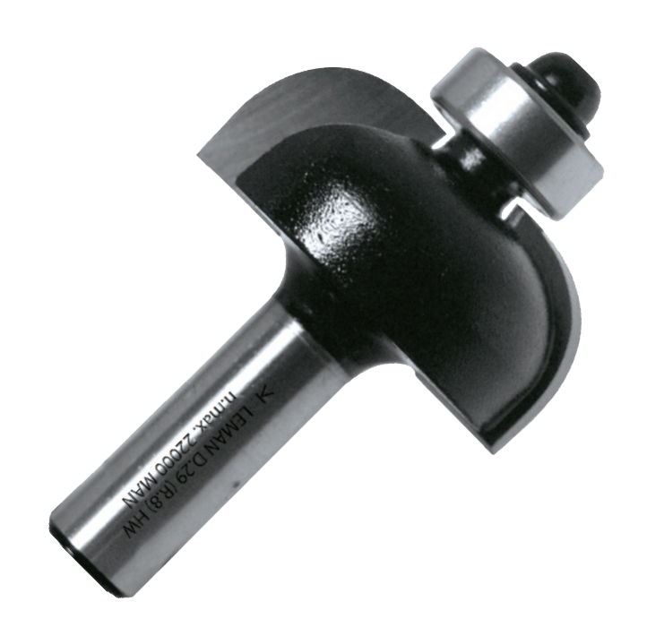 Mèche à gorge carbure + guide 2 coupes à roulement D 38 mm LEMAN 4228.712.00