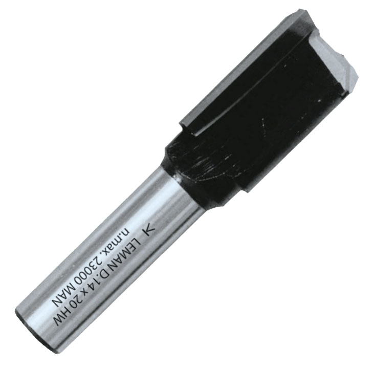 Mèche à rainer droite DEF.40.68 Q 8 mm D 20 mm LEMAN 408.720.00