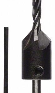 Mèche hélicoïdale avec fraise à lamer diamètre 5 mm longueur 85 mm BOSCH 2608596392