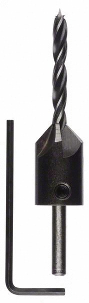 Mèche hélicoïdale avec fraise à lamer diamètre 5 mm longueur 85 mm BOSCH 2608596392