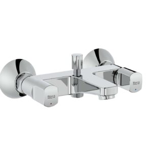 Mélangeur bain-douche BRAVA mural avec raccords ROCA A5A018EC0F