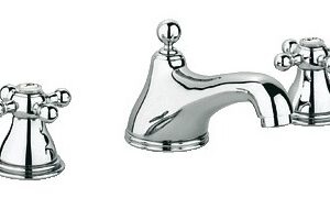 Mélangeur de lavabo monotrou SINFONIA chromé avec bec fixe GROHE 21012000