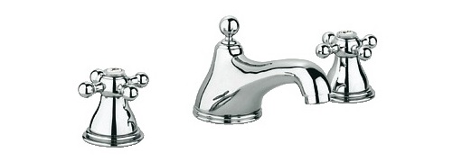 Mélangeur de lavabo monotrou SINFONIA chromé avec bec fixe GROHE 21012000