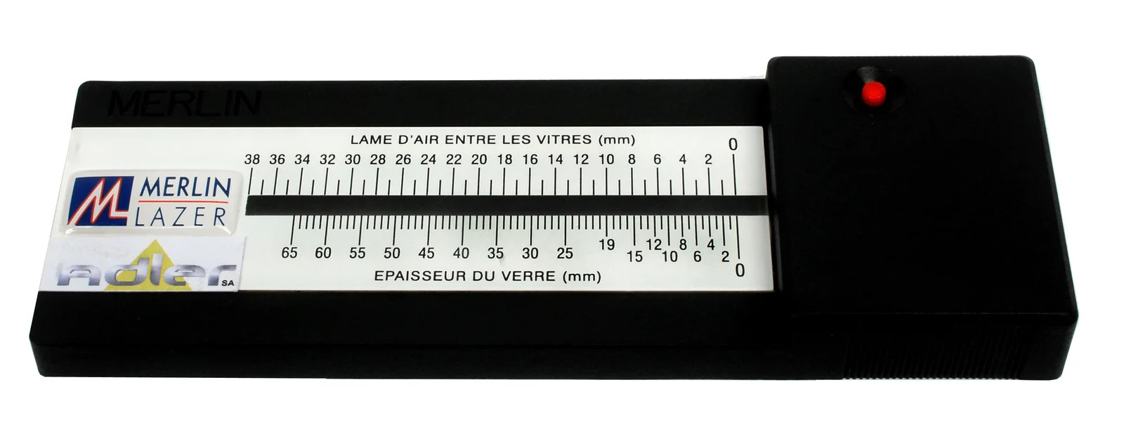 Mesureur Merlin Lazer épaisseur de verre ADLER 18360H