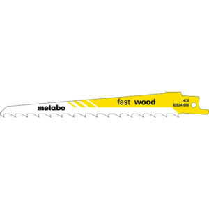 5 lames de scie sabre « fast wood » HCS - 150 x 1,25 mm
