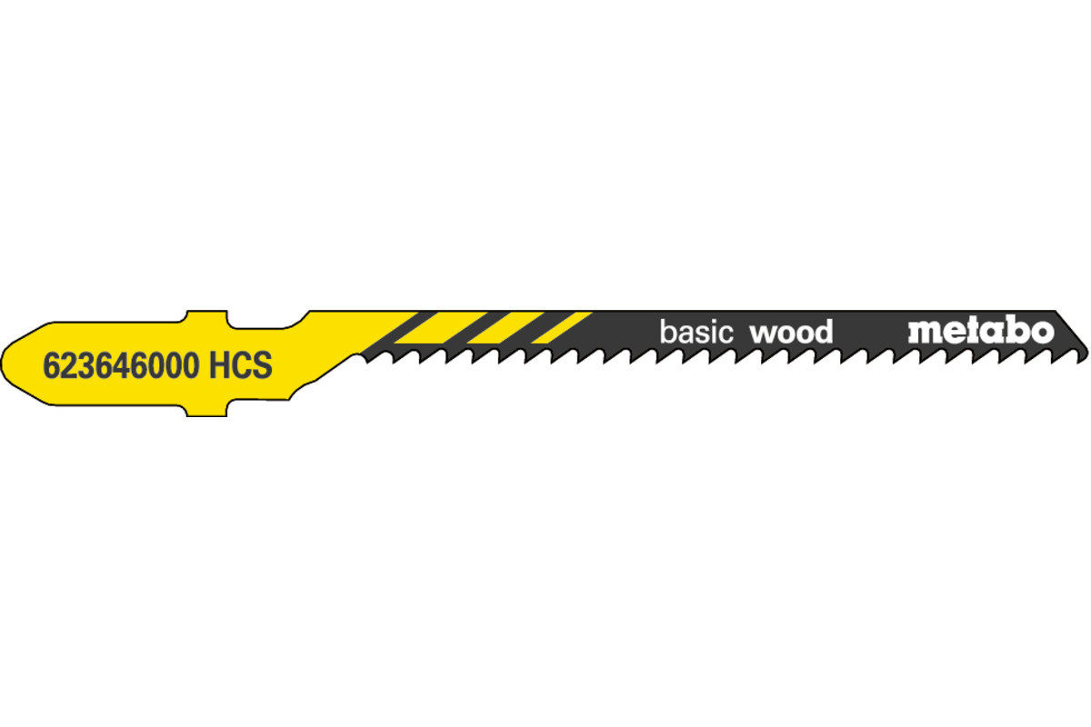 5 Lames scie sauteuse HCS pour scie sauteuse