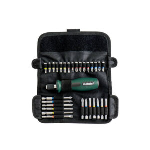 Assortiment d'embouts avec tournevis en étui souple - 30 pièces