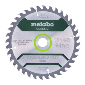 Lame Classic "Cordless Cut Wood" HW/CT 165x20, 36 WZ 15° pour scie circulaire