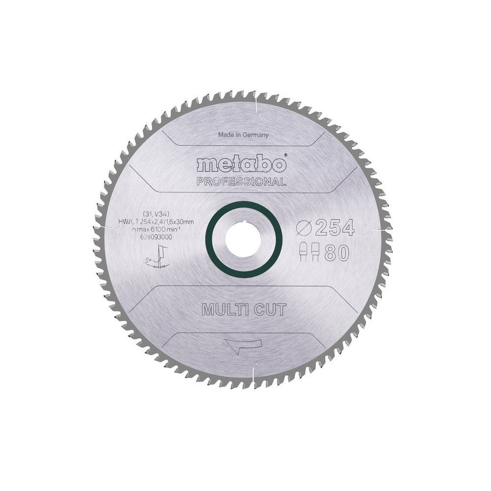 Lame de scie circ. Pro "Multi Cut" HW/CT 254x30,80FZ/TZ 5°