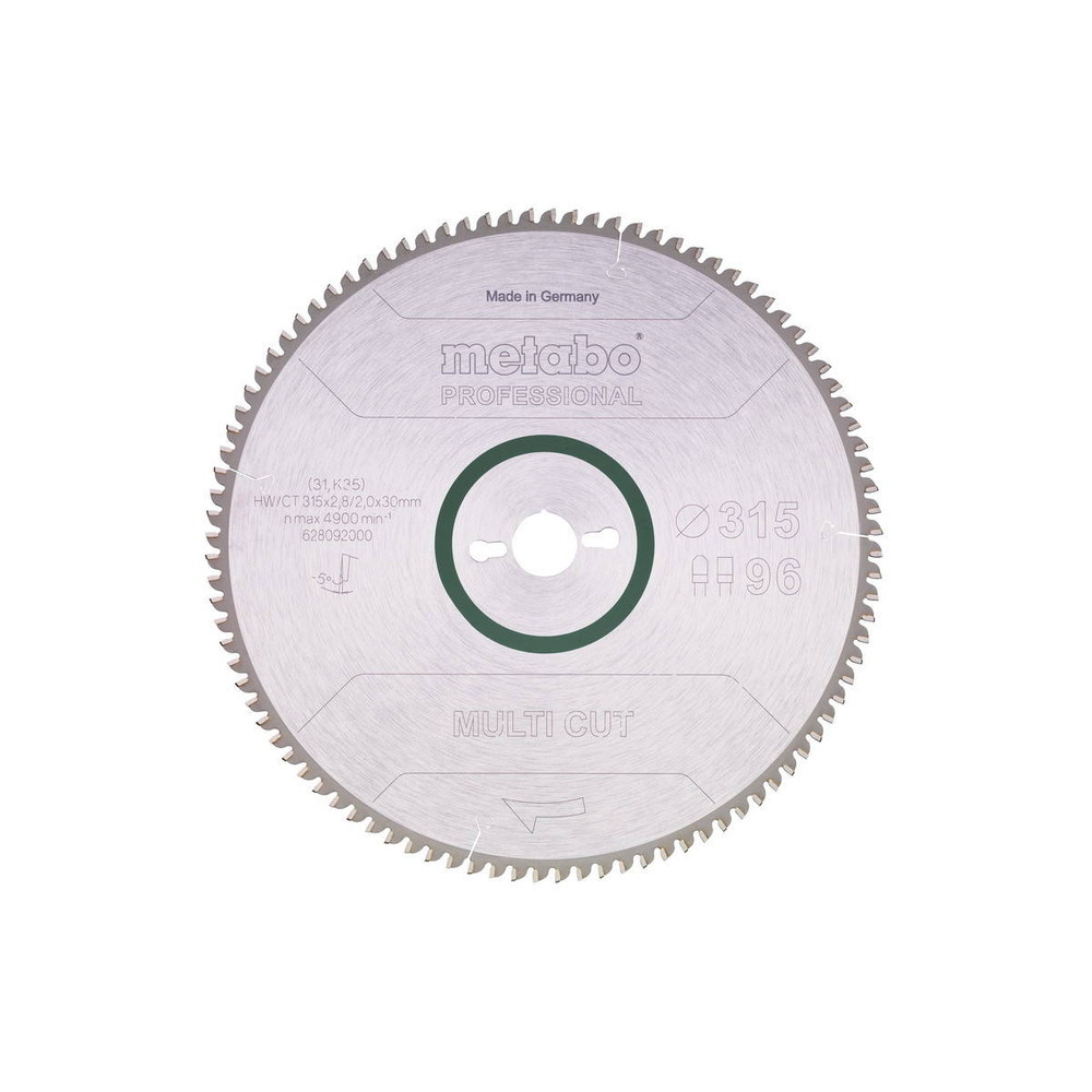 Lame de scie circ. Pro "Multi Cut" HW/CT 315x30, 96FZ/TZ -5°