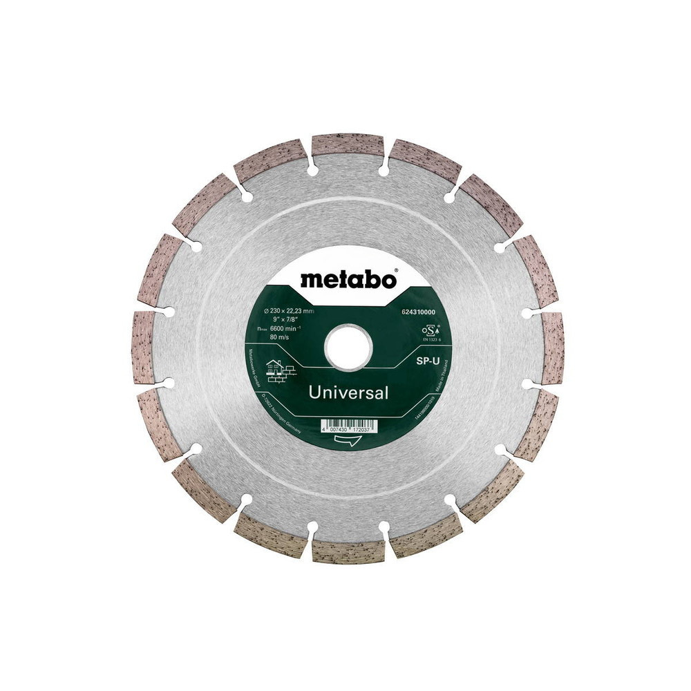 Meule de tronçonnage diamantée - SP - U - 230 x 22,23 mm