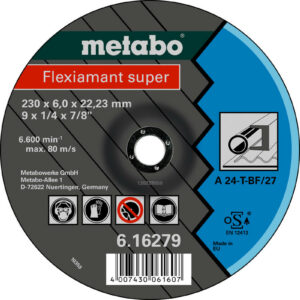 Meules d'ébarbage Flexiamant super 125x6,0x22,2 acier