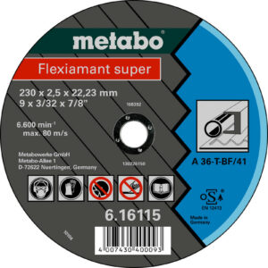 Meules de tronçonnage Flexiamant super 125x2,0x22,2 acier