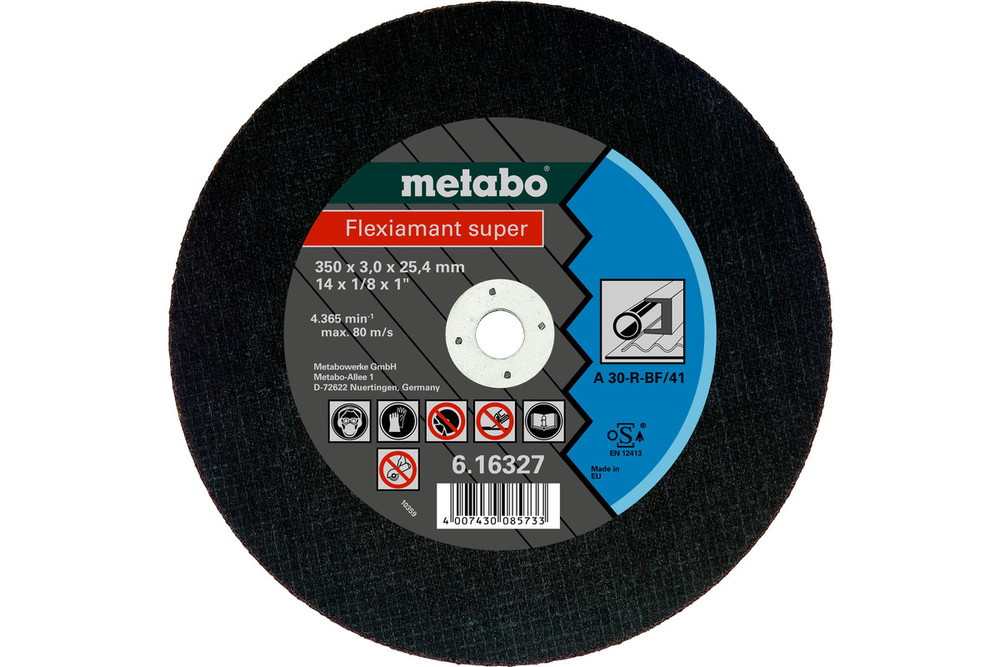 Meules de tronçonnage Flexiamant super 350x3,0x25,4 acier