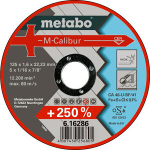 Meules de tronçonnage M-Calibur 125x1,6x22,23 mm