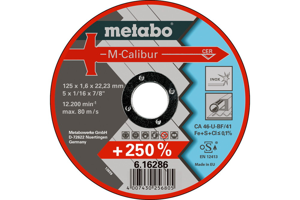 Meules de tronçonnage M-Calibur 125x1,6x22,23 mm