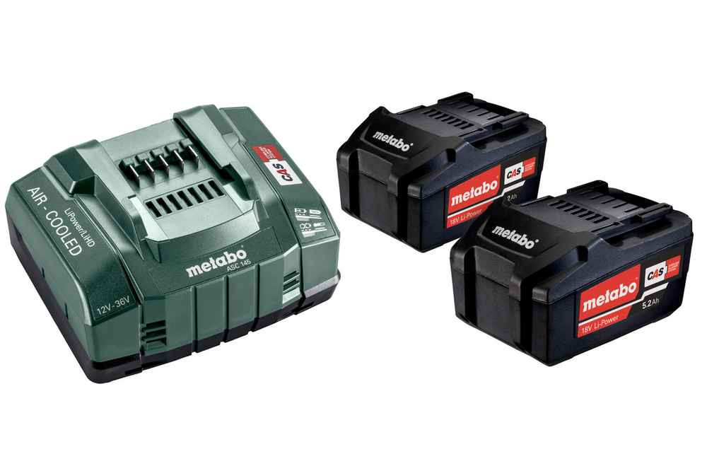 Pack énergie 18 V Pack 2 Batteries 5,2 Ah Li-Power + chargeur rapide - ASC 145