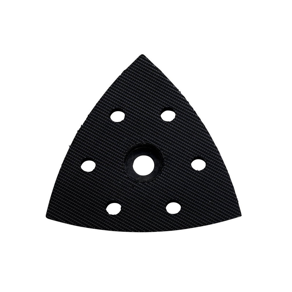 Patin perforé pour ponceuse à patin triangulaire, à bande auto-agrippante