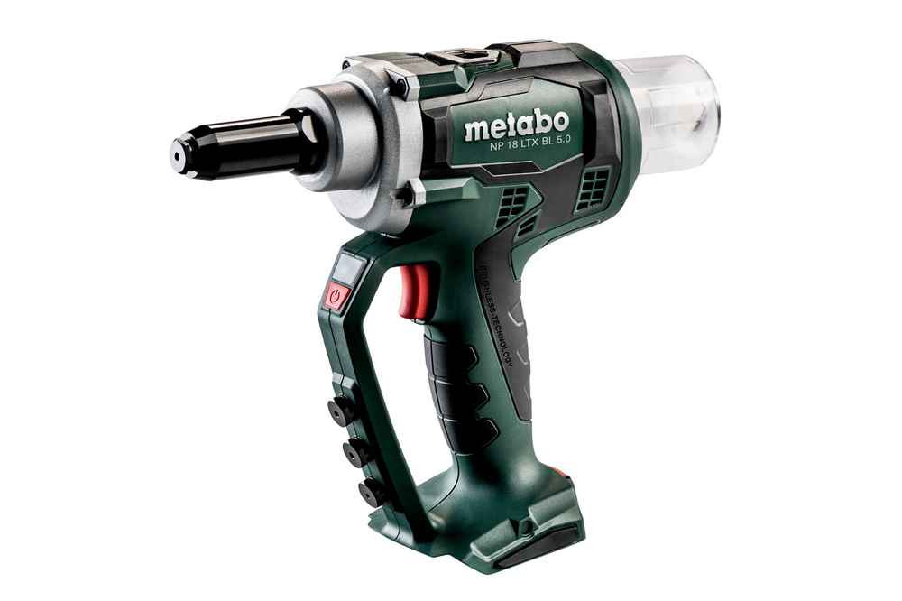 Riveteuse 18 V NP 18 LTX BL 5.0 - Pick+Mix (sans batterie), coffret Metabox