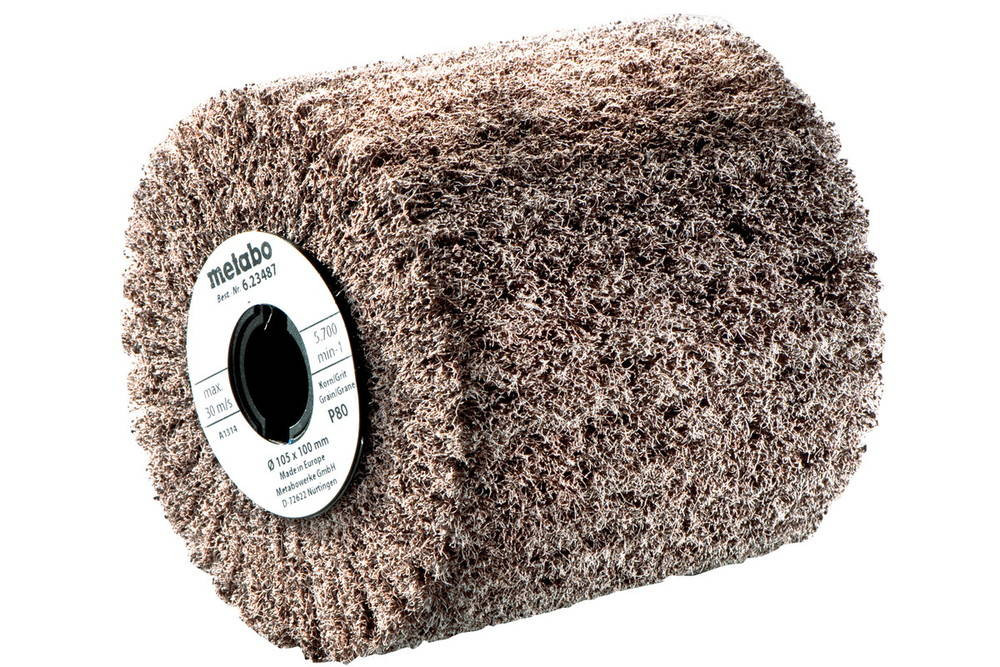 Roue en fibres de nylon 105x100 mm P280 pour satineuse