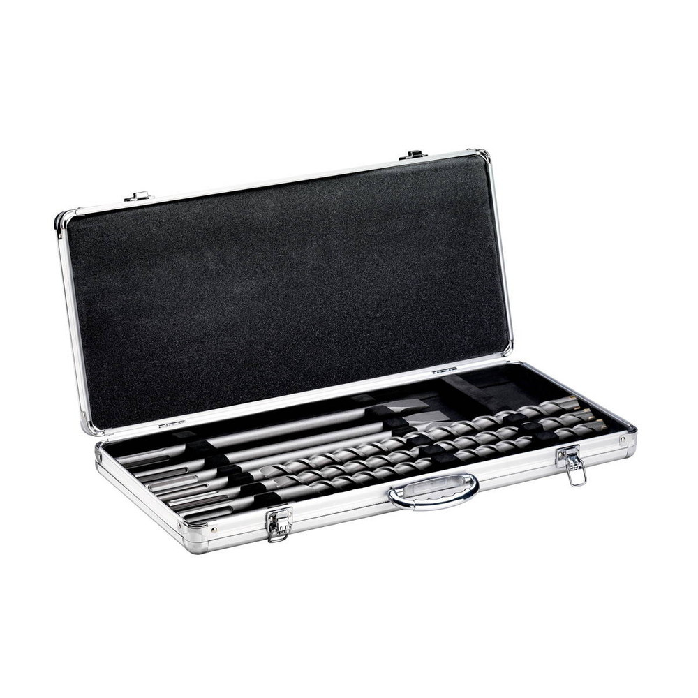 Set de Forets/Burins Sds-Max SP, 7 pièces en coffret aluminium