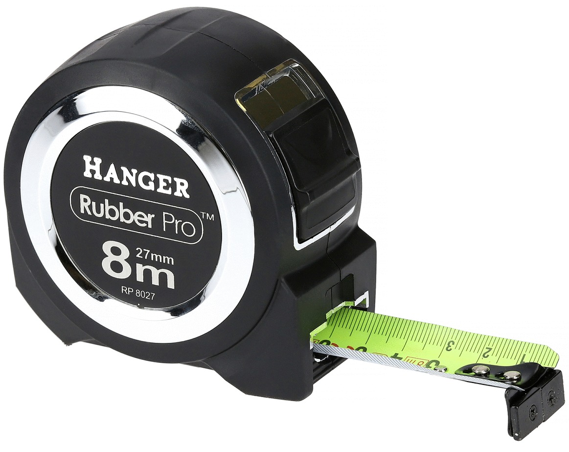 Mètre ruban 8 m x 27 mm 'Rubber Pro' HANGER 100051