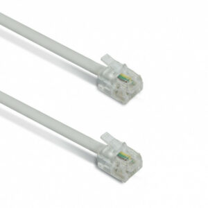 Câble téléphonique RJ11 mâle/mâle 2 mètres