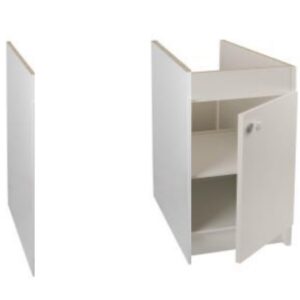 Meuble sous évier L90 CONFORT 1 porte mélaminé blanc FRANKE 609775