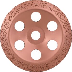 Meule assiette carbure 180 mm grain moyen pour grandes meuleuses angulaires avec écrou de serrage BOSCH 2608600366