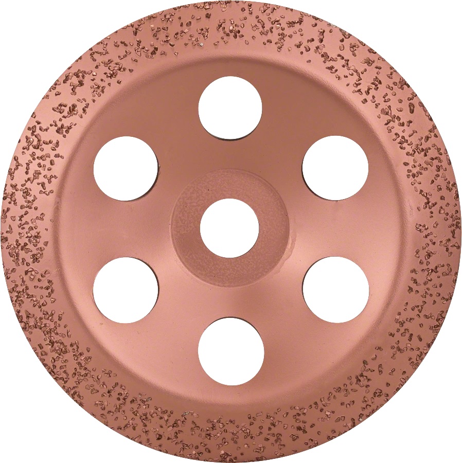 Meule assiette carbure 180 mm grain moyen pour grandes meuleuses angulaires avec écrou de serrage BOSCH 2608600366