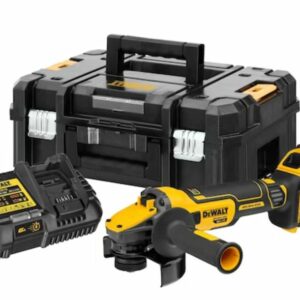 Meuleuse 18 V XR ADVANTAGE BRUSHLESS 125 mm + batterie 6 Ah + chargeur multivoltage + coffret T-STAK DEWALT DCG409T1-QW