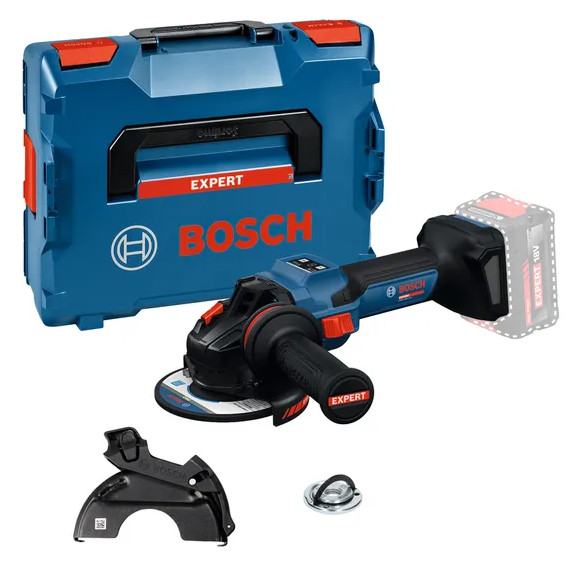 Meuleuse d'angle 18 V EXWS18V-15S Biturbo Brushless (sans batterie ni chargeur) + coffret L-BOXX BOSCH EXPERT 06019M6001