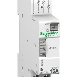 Minuterie Resi9 Min 1 contact 16A/250Vca réglage par molette SCHNEIDER ELECTRIC 16655