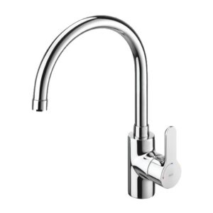 Mitigeur d'évier L20 chromé bec tube mobile ROCA A5A8409C0F