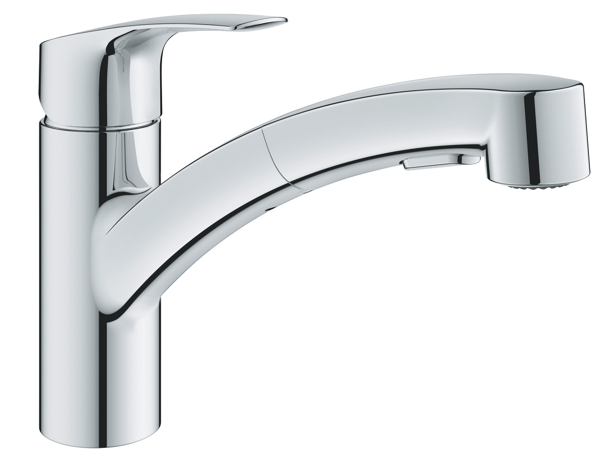Mitigeur d'évier monocommande EUROSMART bec bas chromé GROHE PROFESSIONAL 30355001