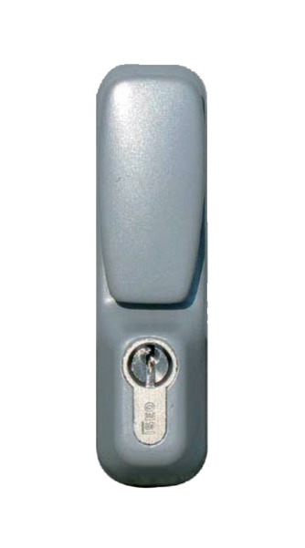 Module bouton tirage fixe à clé argent ISEO 94013007