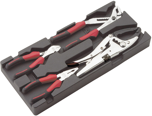Module de 4 pinces chromées polies SAM OUTILLAGE P13-J4M