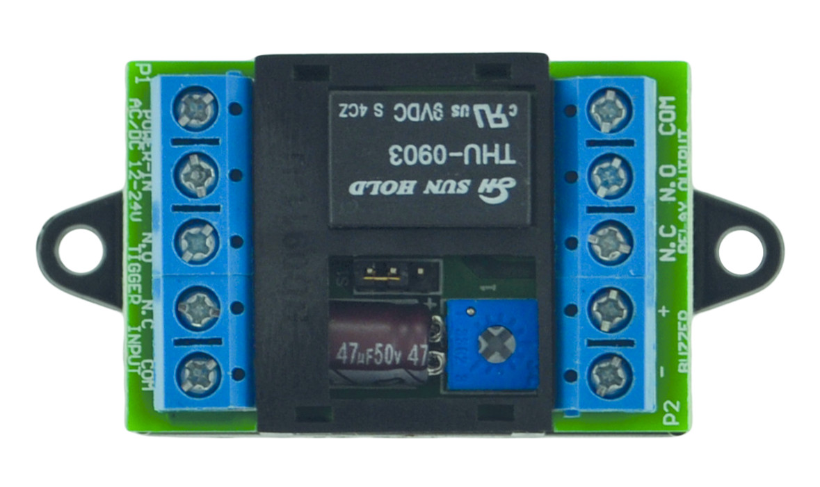 Module temporisation universel 12/24V AC/DC commande NO/NF IZYX TM200